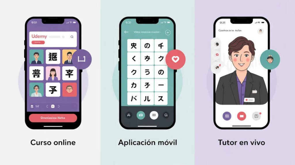 Comparativa de opciones para aprender japonés online en Perú