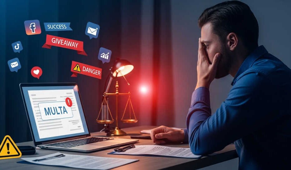 Qué Pasa Si Hago Un Sorteo Sin Bases Legales: Multas por sorteos sin bases legales: emprendedor enfrentando sanción por incumplir normativa de promociones comerciales y protección de datos