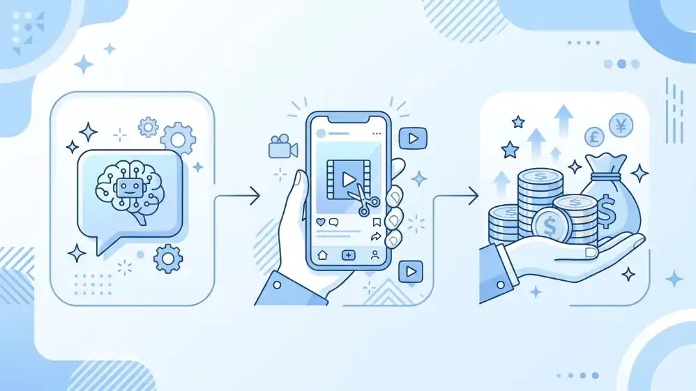 Inteligencia artificial y TikTok para emprender: flujo de trabajo combinando inteligencia artificial y TikTok para generar ingresos