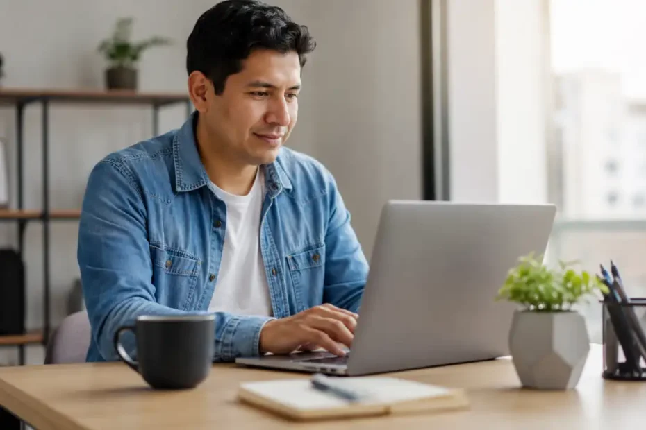 Freelancer latinoamericano trabajando remoto con habilidades mejor pagadas